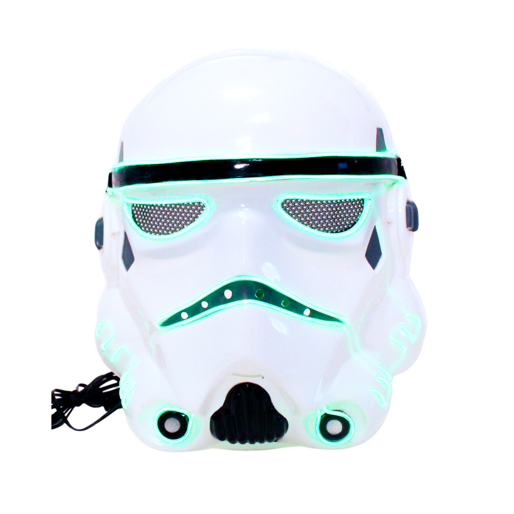 Light Up Lime Green Yellow Star Wars Stormtrooper Mask