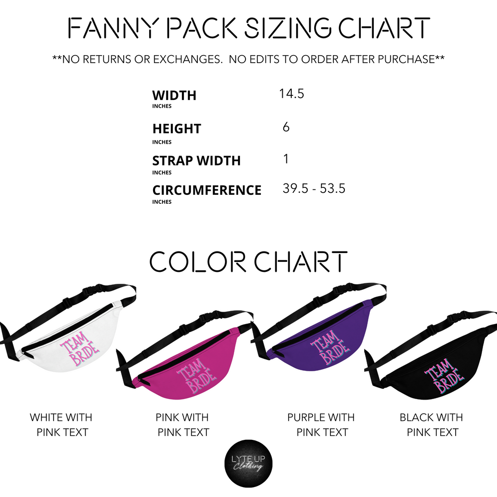 Team Bride Fanny Pack | 4 Colors