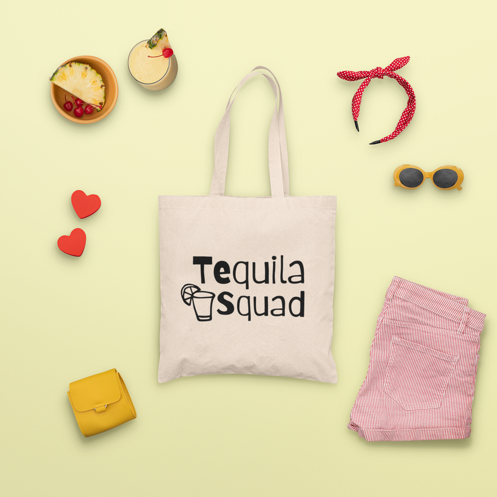 
                
                    Load image into Gallery viewer, Tequila Squad Canvas Tote Bag
                
            