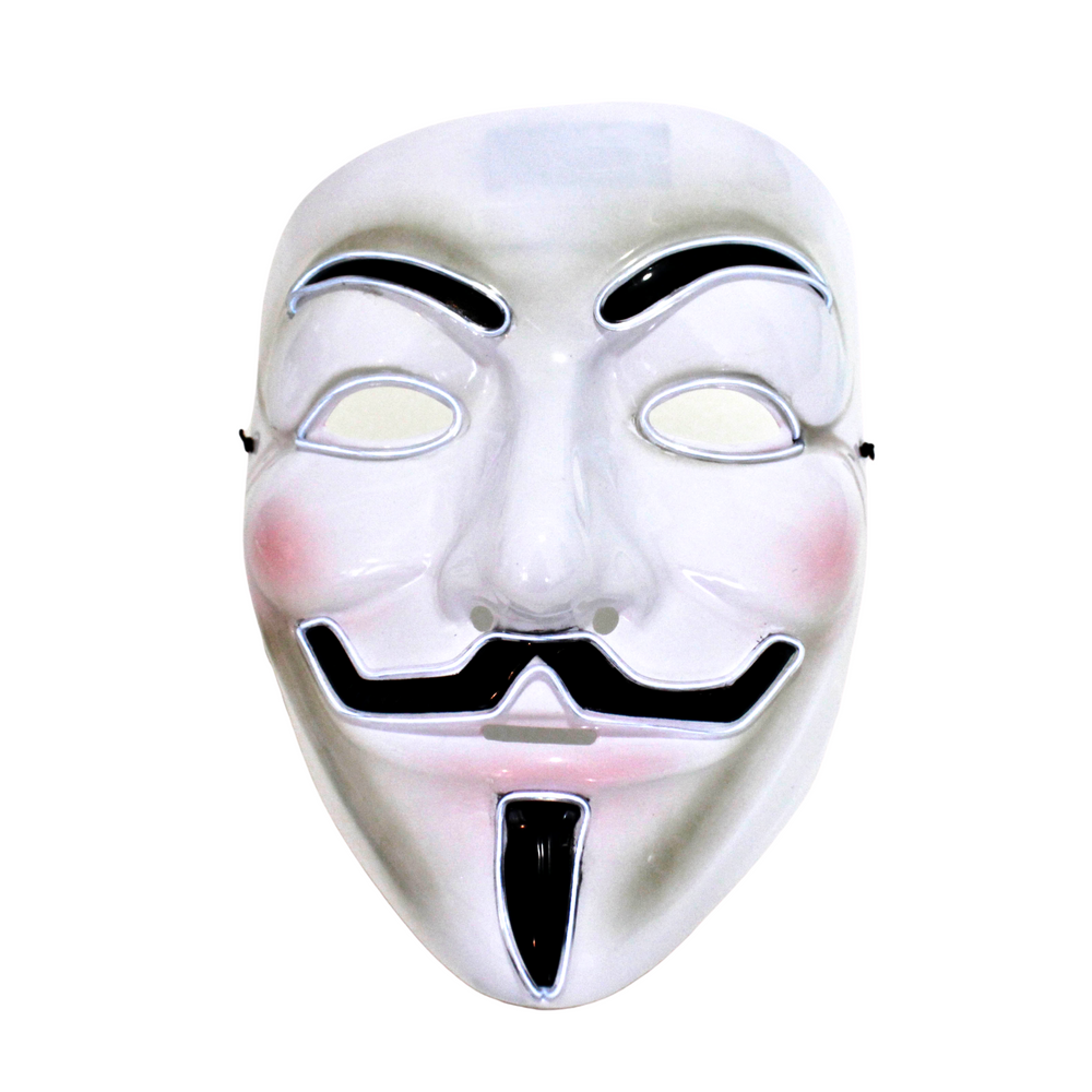 
                
                    Load image into Gallery viewer, White Light Up Vendetta Mask
                
            