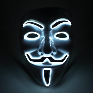 
                
                    Load image into Gallery viewer, White Light Up Vendetta Mask
                
            