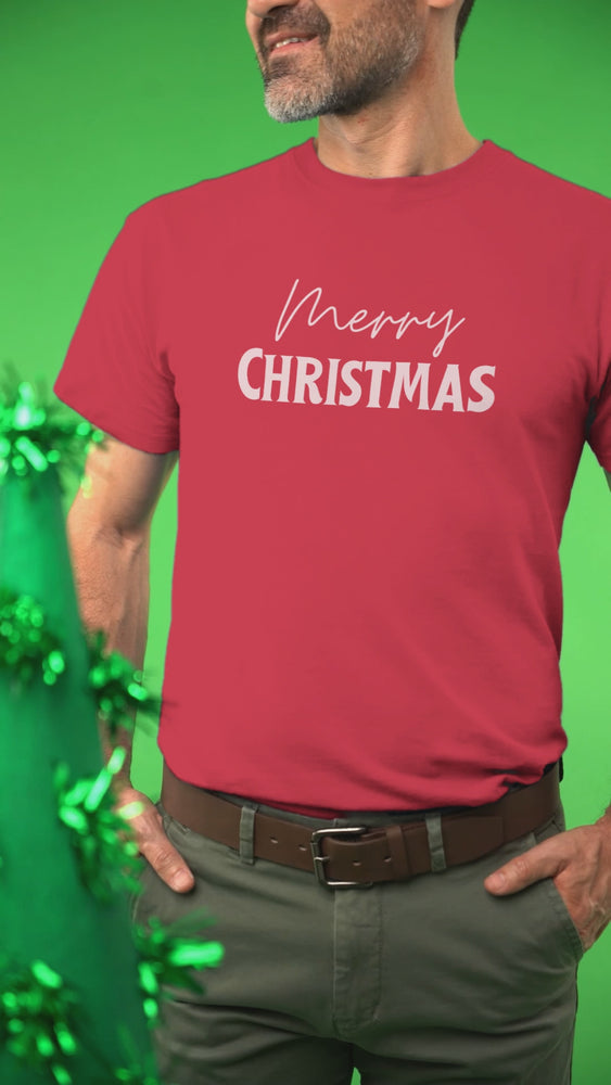 
                
                    Load and play video in Gallery viewer, Merry Christmas Unisex Jersey Short Sleeve T-shirt
                
            