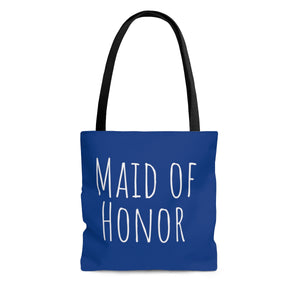 
                
                    Load image into Gallery viewer, Maid of Honor Blue Tote Bag | 3 Sizes
                
            