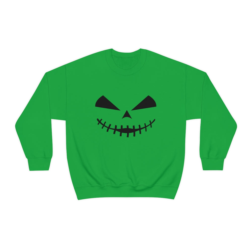 Pumpkin Face Unisex Heavy Blend Crewneck Sweatshirt
