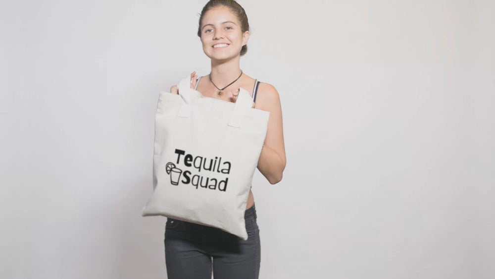 
                
                    Load and play video in Gallery viewer, Tequila Squad Canvas Tote Bag
                
            