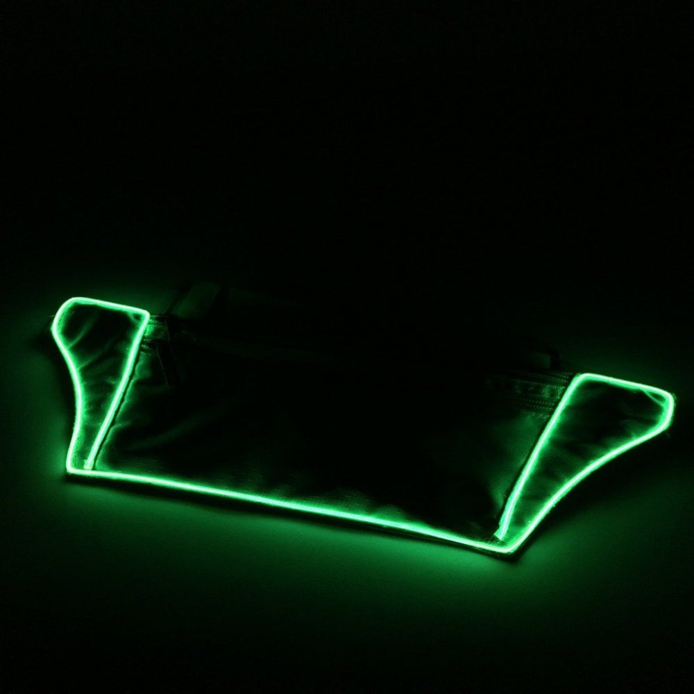 Light Up Green Fanny Pack