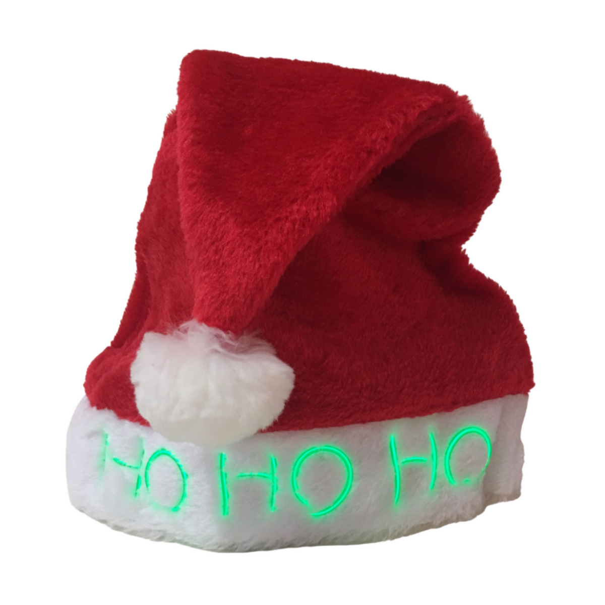 Light Up Ho Ho Ho Santa Hat Lyte Up Clothing