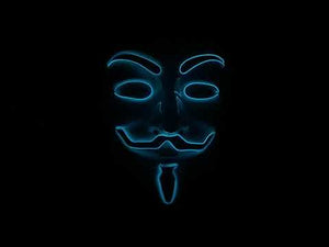 
                
                    Load and play video in Gallery viewer, Blue Light Up Vendetta Mask
                
            