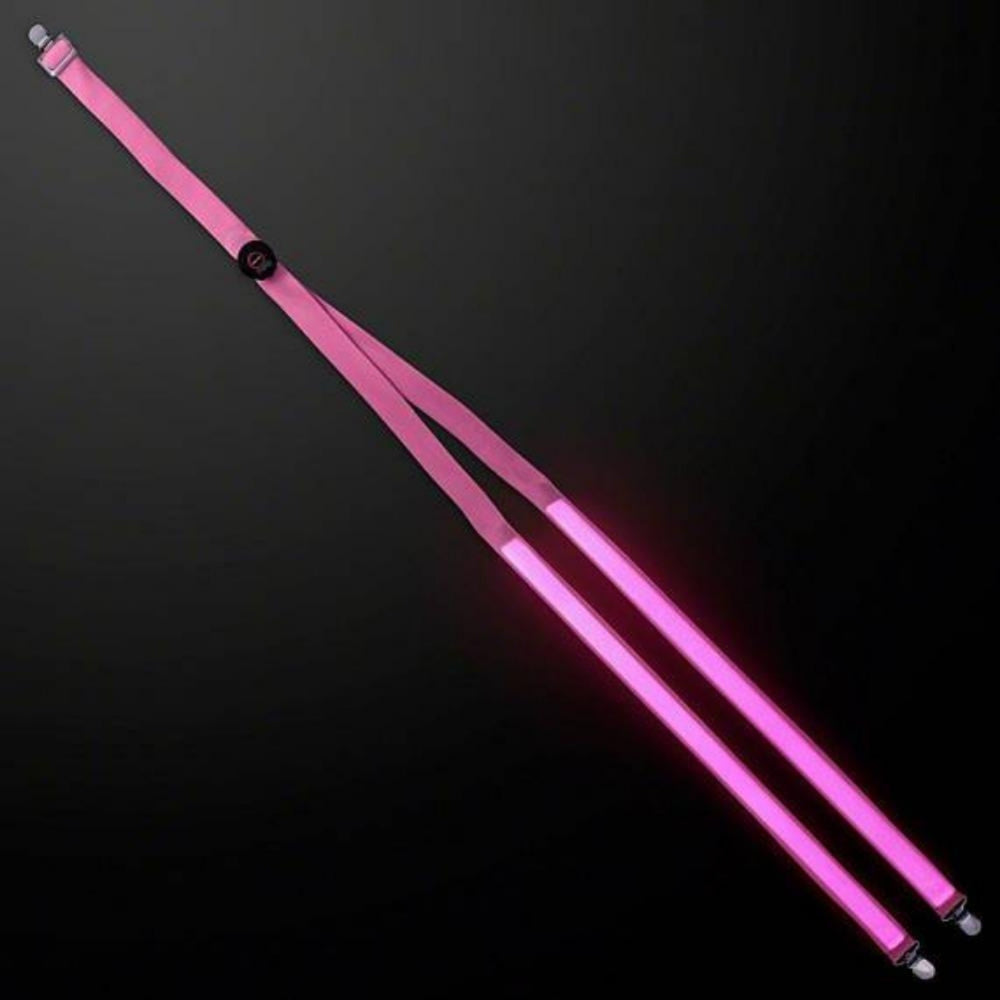 Pink Light Up Suspenders - LyteUpClothing